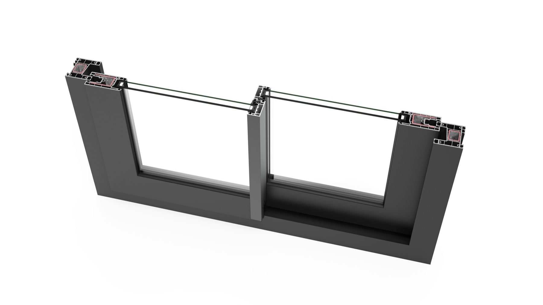 Nod central minimalist de 30 mm Cortizo C70